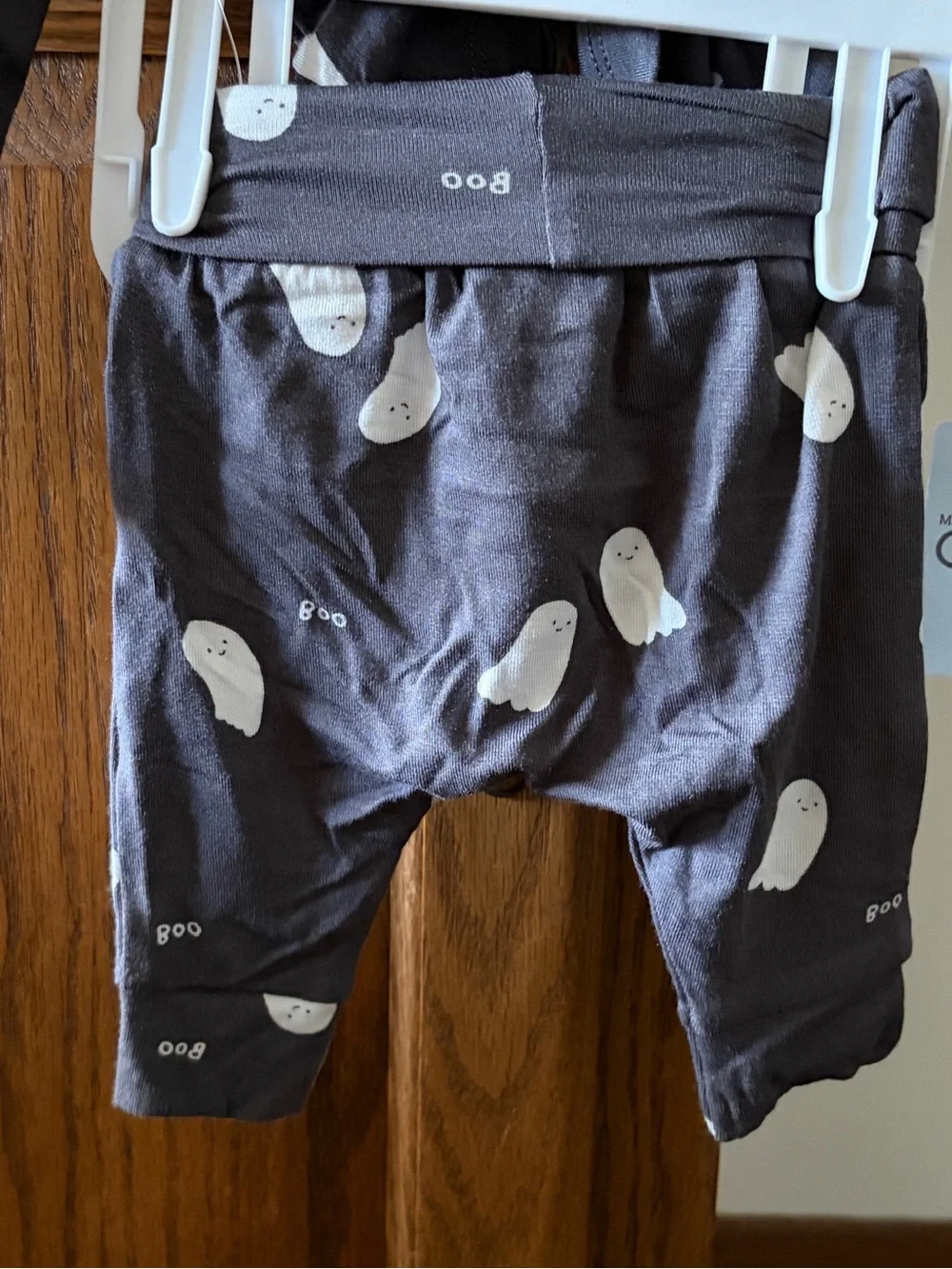 NWT Carter’s Ghost Print Pajama Set - Black & White size newborn